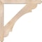 Ekena Millwork Olympic Craftsman Smooth Bracket w/ Offset Brace, Douglas Fir, 5 1/2"W x 42"D x 42"H BKT0604X42X42OLY04SDF - alternate 2